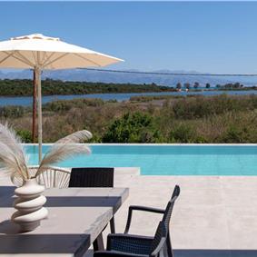 3 bedroom villa with pool & sea view, near Acharavi, sleeps 6